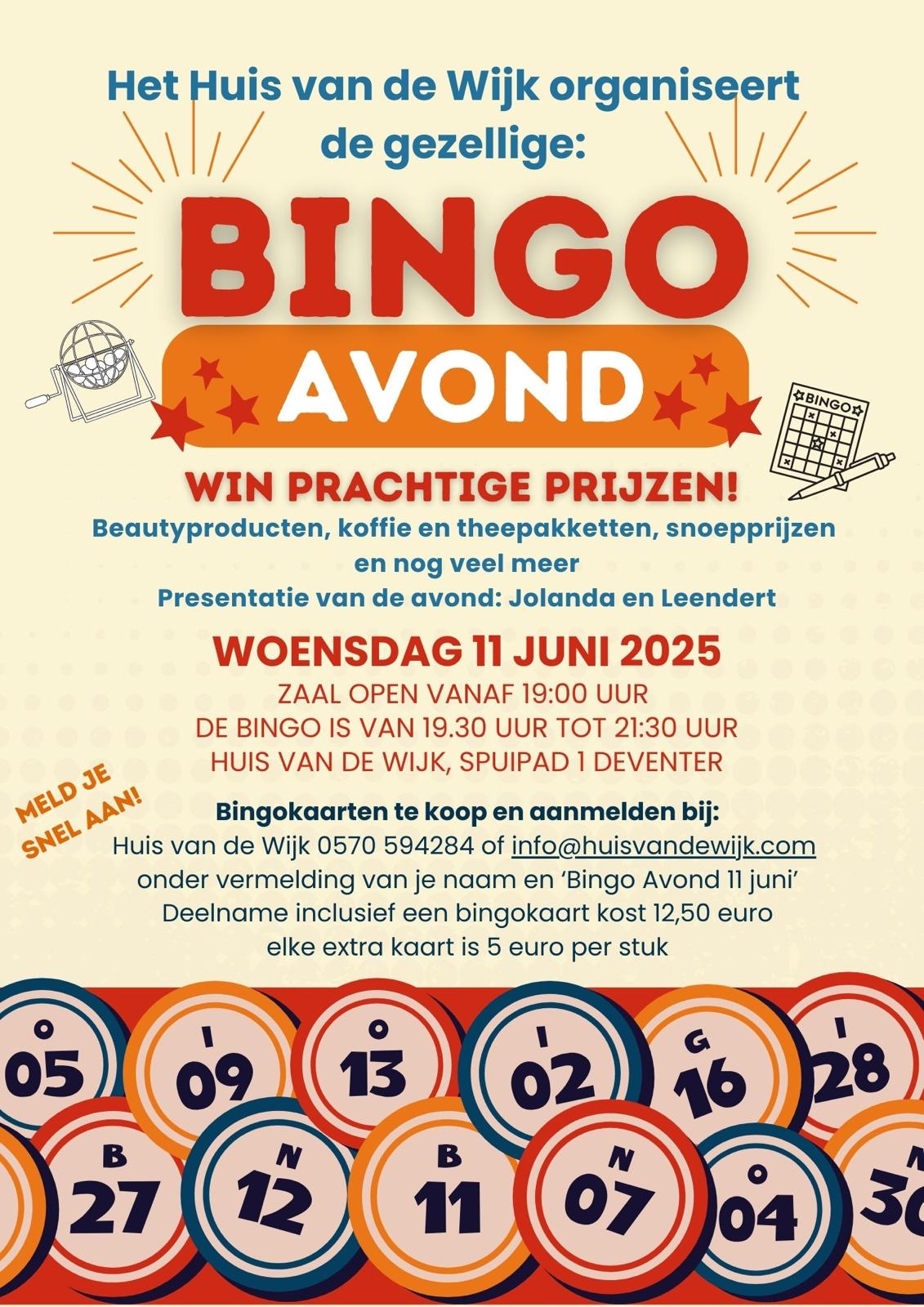 Bingo avond